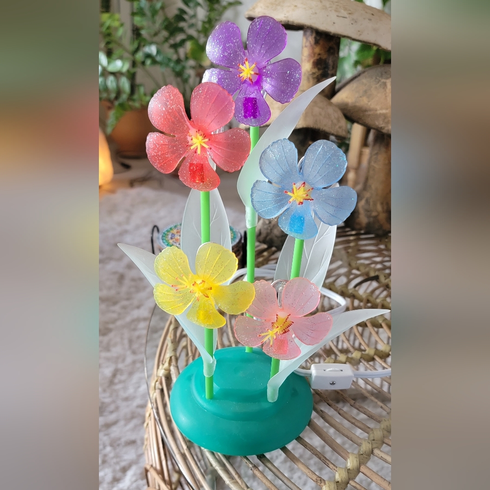 Acrylic flowers floral lamp